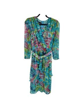 Your sixth sense womens size EURO 38 US Small pastel multicolor floral dress
